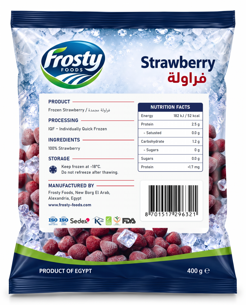 Strawberry — back of pack