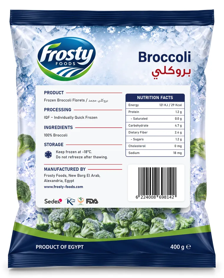 Broccoli — back of pack