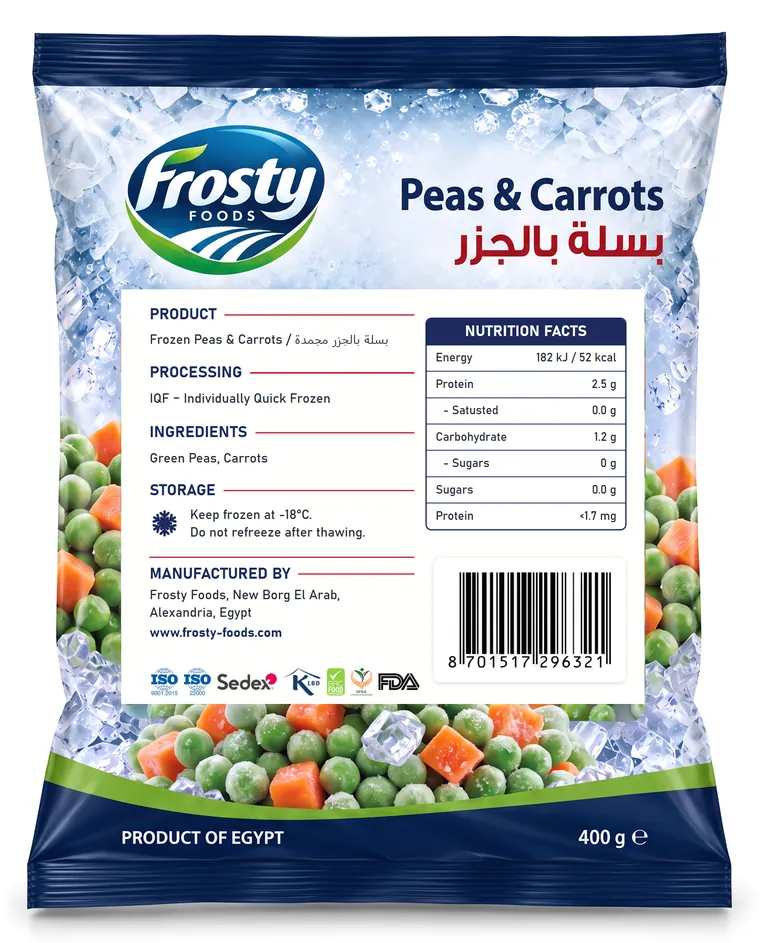 Peas with Carrots — Back